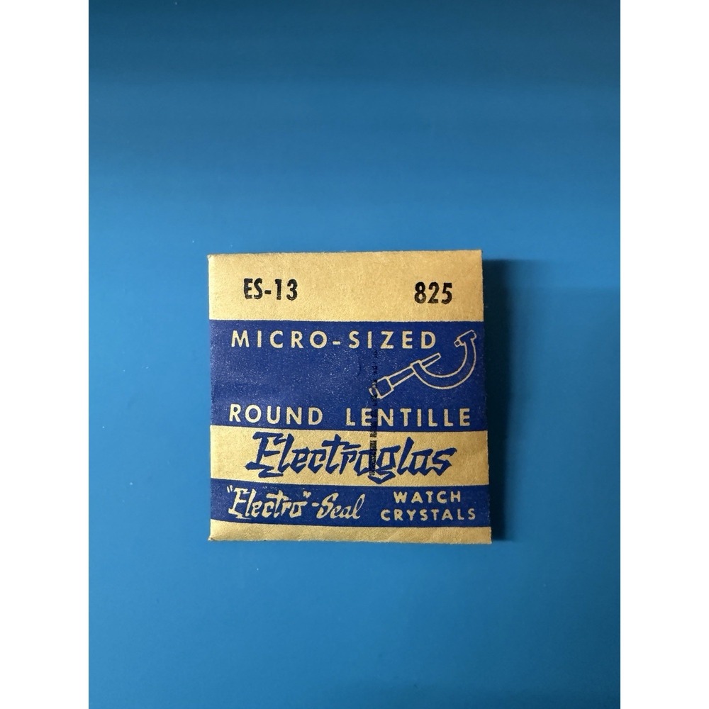 Electroglas Watch Crystal ES-13 Micro-Sized Round Lentille NOS